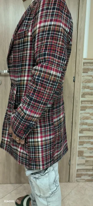 Giacca cappotto a quadri