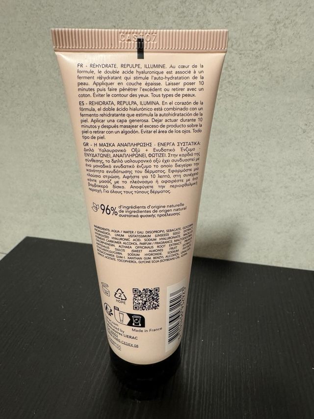 Lierac Hydragenist Mascarilla Repulpante 75ml