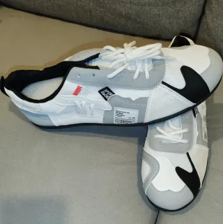 Zapatillas Deportivas Blancas Con Gris Importadas