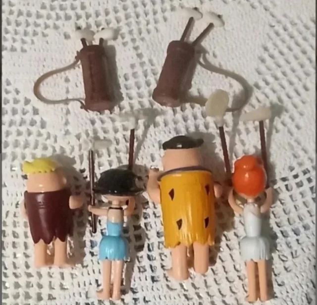 Figuras da família Flintstone Anos 80