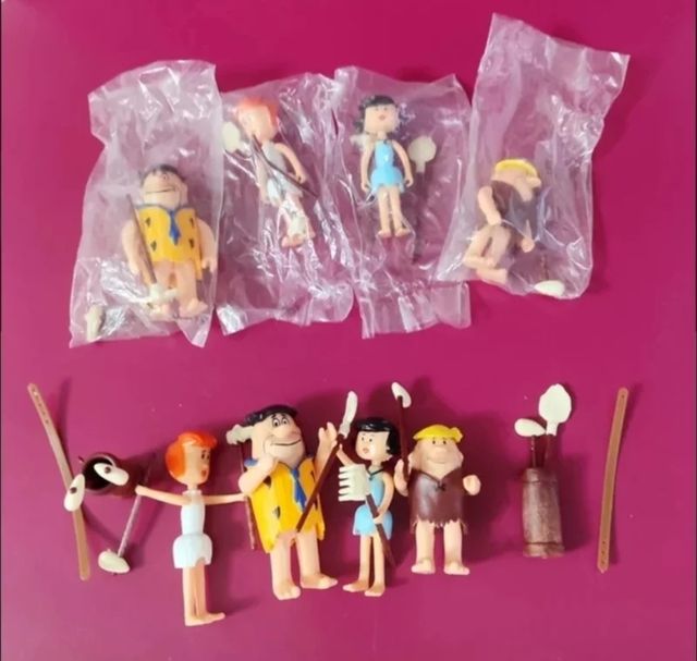 Figuras da família Flintstone Anos 80