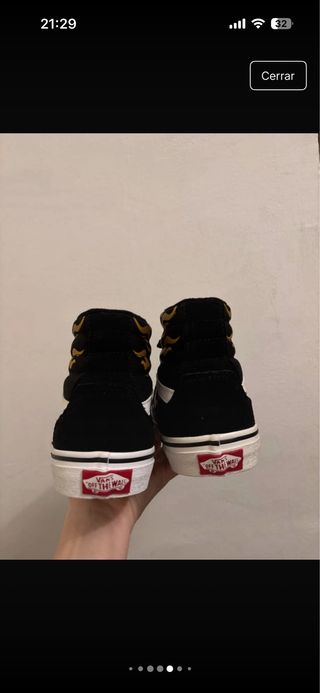 Zapatillas Vans Sk8-Hi Flame Black/Brown