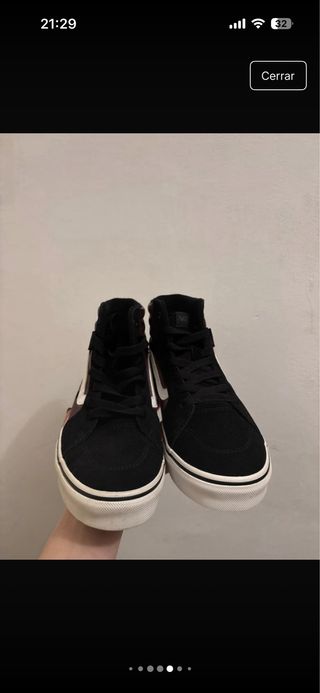 Zapatillas Vans Sk8-Hi Flame Black/Brown