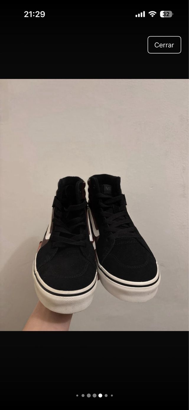 Scarpe Vans Sk8-Hi Flame nere/marroni