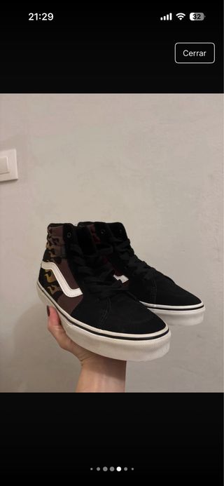 Zapatillas Vans Sk8-Hi Flame Black/Brown