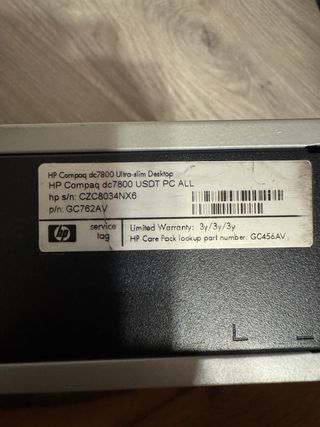 PC sobremesa HP Compaq 