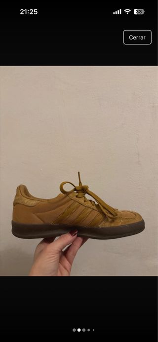 Zapatillas Adidas Gazelle mostaza talla 36 