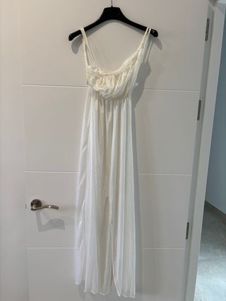 Conjunto Novia Bata y Camisón Blanco Talla Única