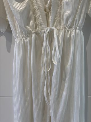 Conjunto Novia Bata y Camisón Blanco Talla Única