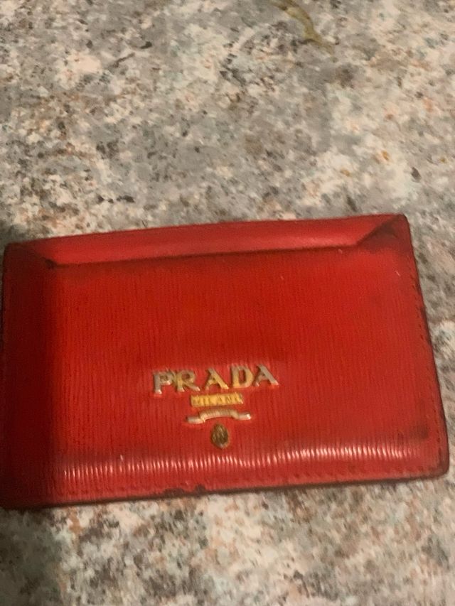 Tarjetero Prada Rojo