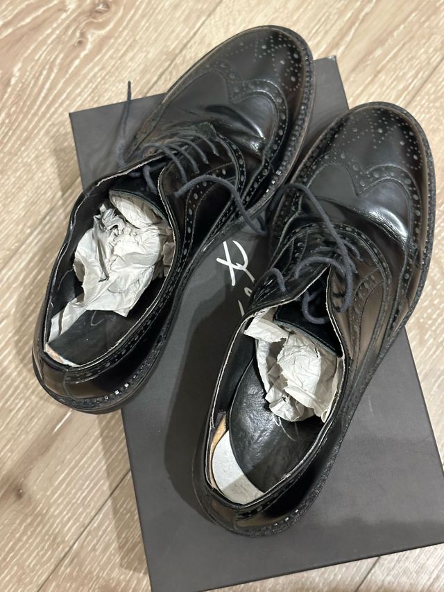 Scarpe stringate Eveet pelle nera tg 41