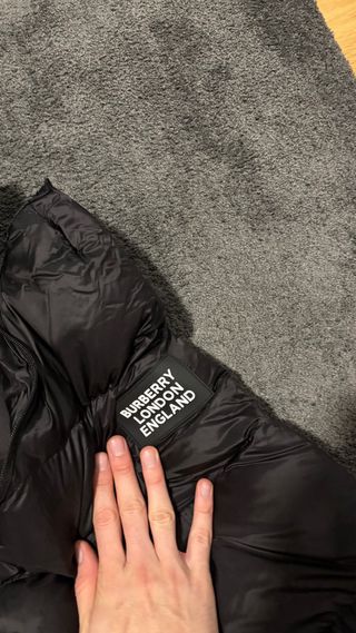 Giubbotto Burberry Nero Nuovo