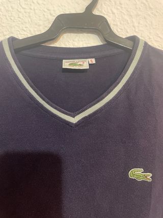 Camiseta Lacoste manga corta azul Talla L