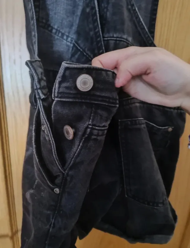 Peto corto vaquero negro