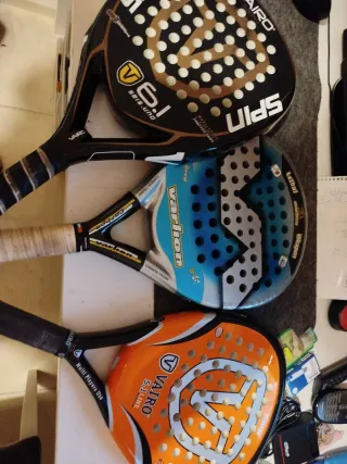 Se venden 3 raquetas de pádel