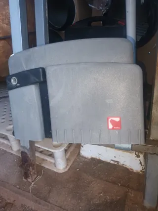 Puerta corredera hierro forjado