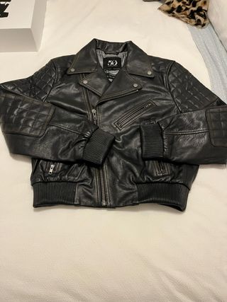 Cazadora de piel McDean negra