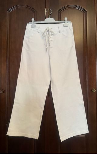 Jeans bianchi da donna taglia L