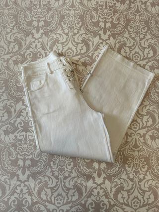 Jeans bianchi da donna taglia L