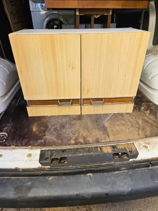 Conjunto Muebles Cocina Madera y Metal