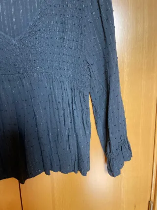 Blusa negra mujer talla S