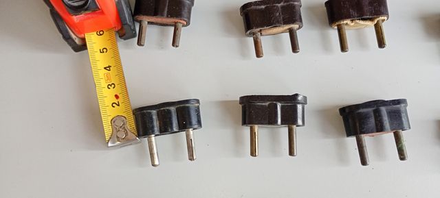 Lote Enchufes antiguos de baquelita