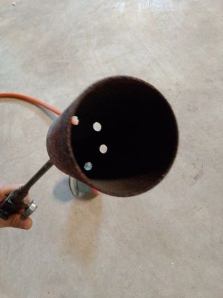 Soplete con manguera naranja