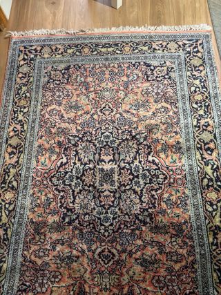 Tappeto in seta indiana fatto a mano