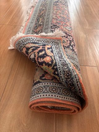 Tappeto in seta indiana fatto a mano