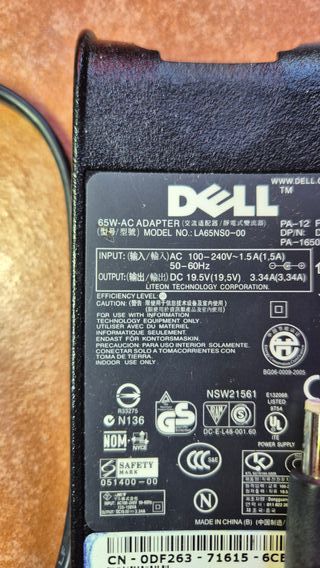 Dell 65W LA65NS0-00 – Alimentatore Originale DF263