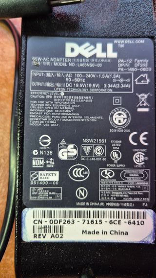 Dell 65W LA65NS0-00 – Alimentatore Originale DF263