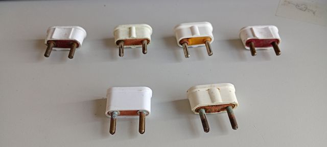 Lote Enchufes antiguos de baquelita