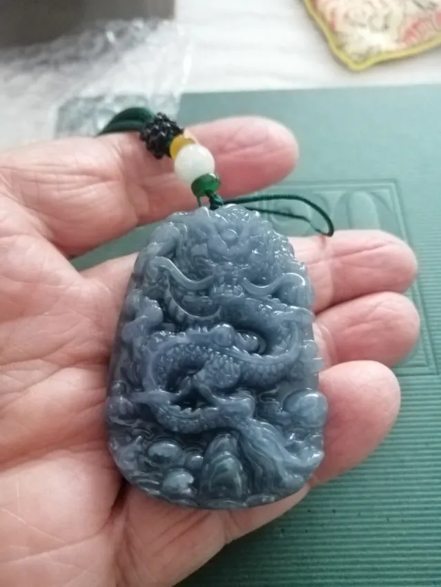 Ciondolo Giada Burma Grado A Drago