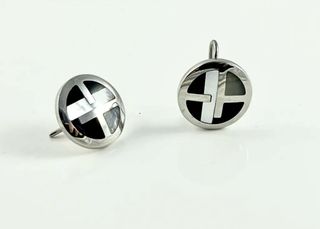 Pendientes Emporio Armani Negros y Blancos