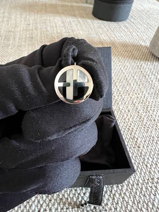 Pendientes Emporio Armani Negros y Blancos