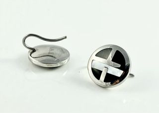 Pendientes Emporio Armani Negros y Blancos