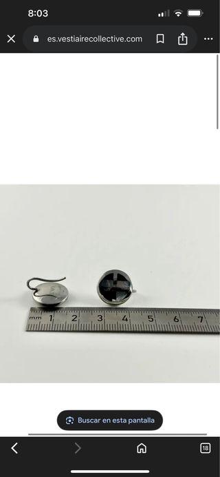 Pendientes Emporio Armani Negros y Blancos