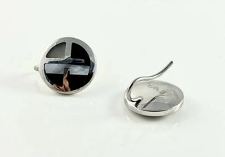 Pendientes Emporio Armani Negros y Blancos