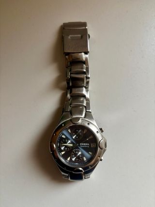 Orologio Fossil Uomo Cronografo Blu Argento