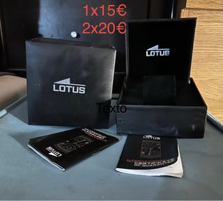 Cajas para reloj Lotus