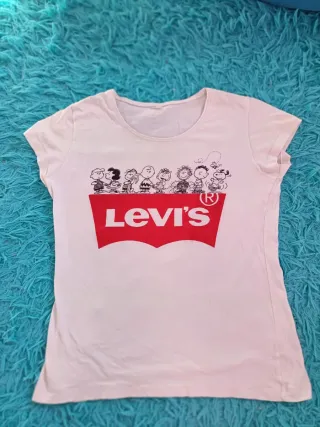 Camiseta Levi's Snoopy Blanca Talla XS