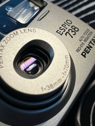 Fotocamera a pellicola Pentax Espio 738 - Top!