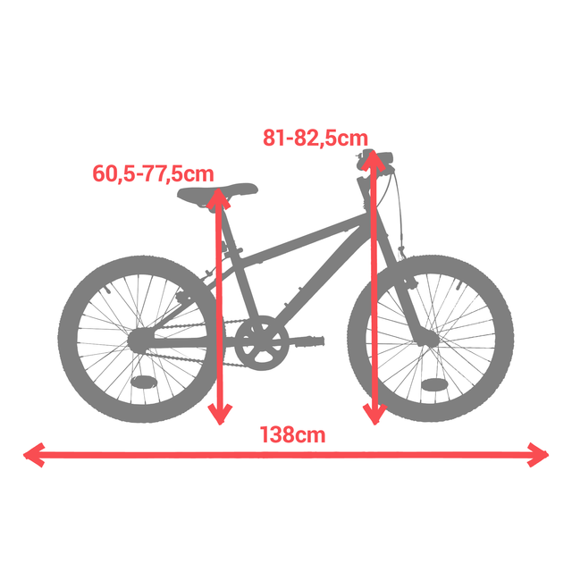 Bicicleta niños 20 pulgadas Rockrider ST 120 blanco 6-9 años