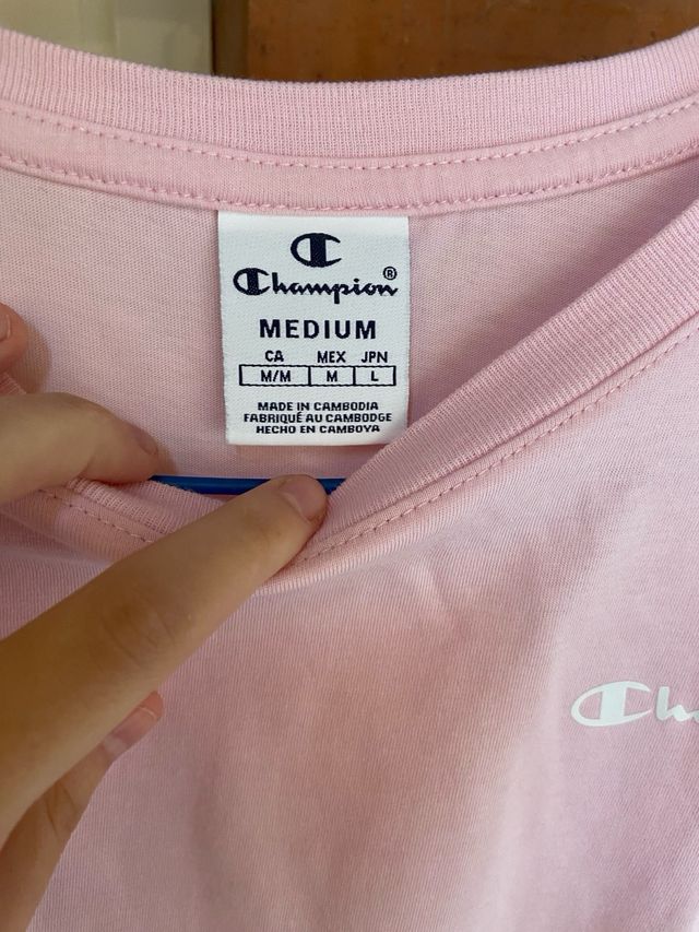 Camiseta Champion Rosa