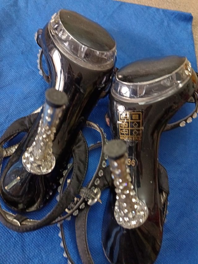 Sandali AGNES tacco alto con strass