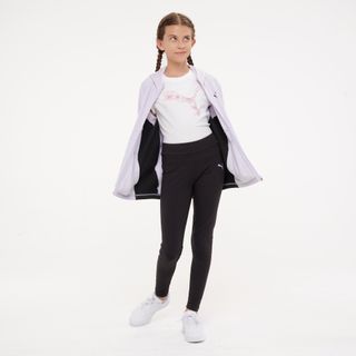 Chándal Niños Malva-Negro Cremallera