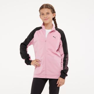 Chándal Puma Niños Rosa Negro Poliéster