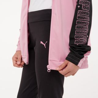Chándal Puma Niños Rosa Negro Poliéster