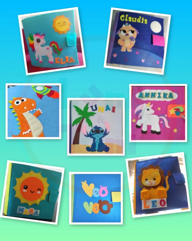 Libro de fieltro personalizado Desde 50€