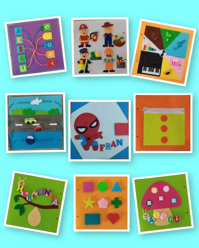 Libro de fieltro personalizado Desde 50€